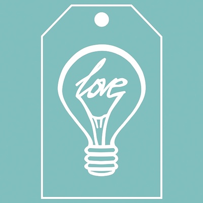 Чипборд від Вензелик - Лампочка 02, розмір: 42*67 мм