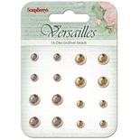 Набор хрустальных брадс "Версаль", цвет желтый-бурбон, 16шт.