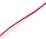 Вощений бавовняний шнур, червоний, 1 мм, 5 метрів