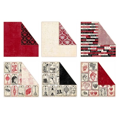 Набор двусторонней скрапбумаги UHK Gallery - Holmes in love, 6 листов