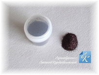 Сухий глітер коричневий з мерехтінням, обʼєм баночки 20 мл, вага 8,5 г