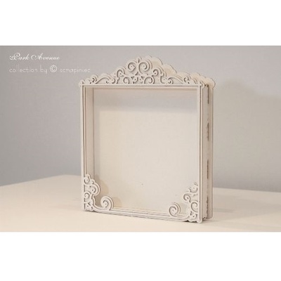 Чипборд Scrapiniec - об’ємна рамка (шадоу-бокс) Park Avenue 20х20 см