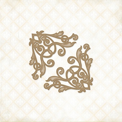 Чипборд Blue Fern Studios - Symphony Corners - Medium