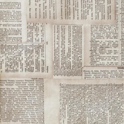 Тканина 100% бавовна - Tim Holtz Eclectic - Dictionary-Neutral, 45x55см