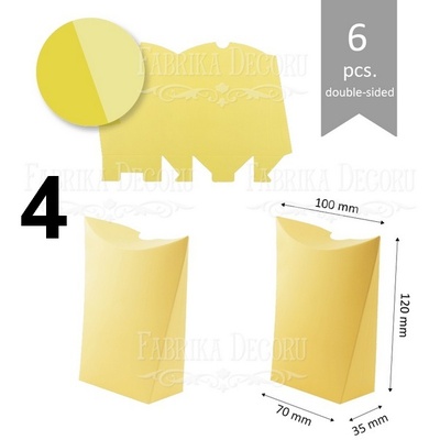 Набір паперових заготовок 007, ТМ Fabrika Dekoru, 6 штук, вибір кольору