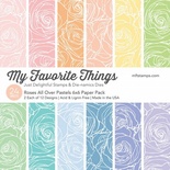 Набір паперу My Favorite Things - Roses All Over Pastels Paper Pack, розмір 15х15см, 24 аркуші.