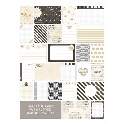 Мини-набор Project Life by Becky Higgins - Themed Cards - Music, 40 шт