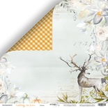 Аркуш двостороннього паперу для скрапбукінгу від Scrapmir - Олень - Falling in Love, 30x30cм