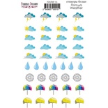 Набір наліпок для планерів Погода 15, ТМ Фабрика Декору