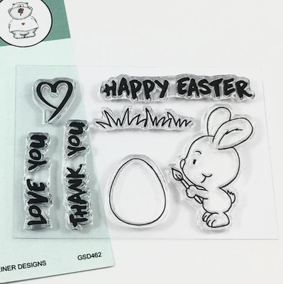 Набор штампов Gerda Steiner - Brush Bunny 3x4 Clear Stamp Set