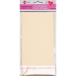 Набір кремових текстурованих заготовок для листівок, 10см*20см, 300г/2, 5шт., ТМ Santi