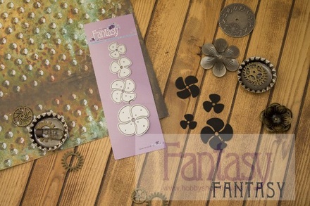 Нож для вырубки от Fantasy - стимпанк "Цветы - пропеллеры 1"