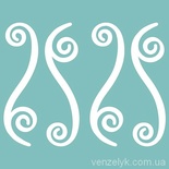 Чипборд от Вензелик - Набор вензелей 20, размер: 12x44 мм