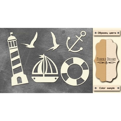 Чипборд Фабрика Декору - FDCH-141, колір молочний, крафт