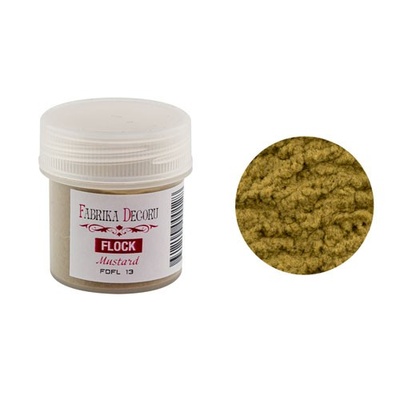 Пудра оксамитова, колір горчичний, 20 мл, ТМ Фабрика Декору