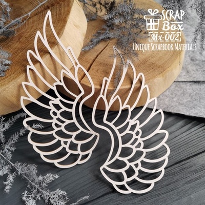 Чипборд ScrapBox - Крила великі (2шт.) Mx-002