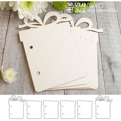Основа для альбому ScrapBox у формі подарунка (6 шт.) Os-017
