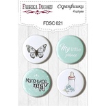 Набір скрап-фішок від ТМ Фабрика Декору з 4 шт. FDSC 021