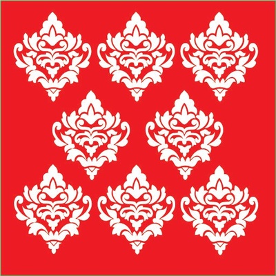Трафарет - Дамаск 1, 18*18см