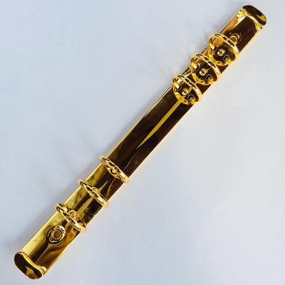 Кільцевий механізм на 6 кільцець диіаметром 20 мм, довжина - 220 мм, колір золототий, кріплення в Набірі