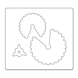 Ніж для вирубки від Sizzix - Bigz Die - Flower, 3 - D Wrapped, 3 шт