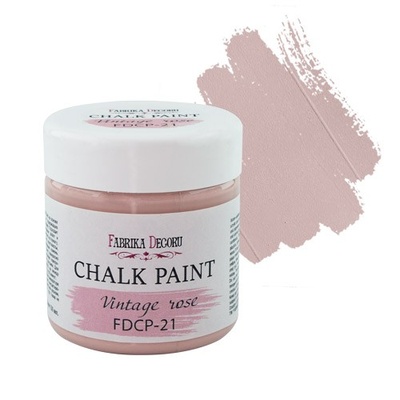 Крейдова фарба Chalk Paint Вінтажна троянда 50ml, ТМ Фабрика Декору