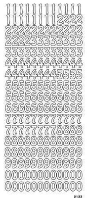 Контурные стикеры Цифры Маленькие, золотые SCB 1521220