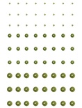 Клейові напівперлинки Want2Scrap  - Pearls - Sage Green, 72