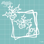 Чипборд від Вензелик - Рамка + гілочка "Joy", розмір: 76x74 мм