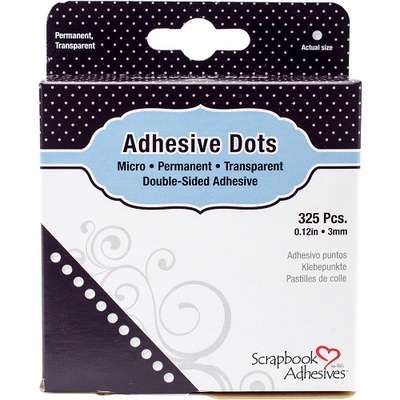 Клійові міні-краплі Scrapbooking Adhesives - Adhesive Dots Permanent, Mini .0625, діаметр 1.6 мм, 300 шт.
