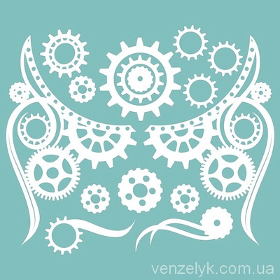 Чипборд від Вензелик - Набір стімпанковий, розмір: 83x97 мм