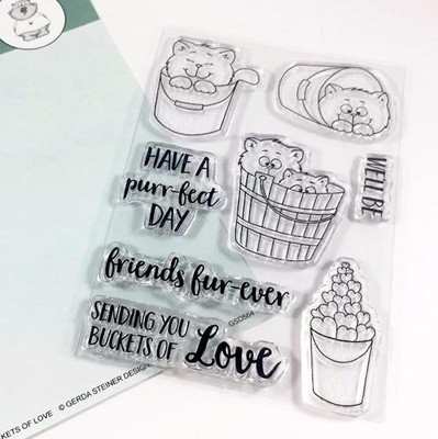 Набір штампів Gerda Steiner - Buckets of Love 4x6 Clear Stamp Set