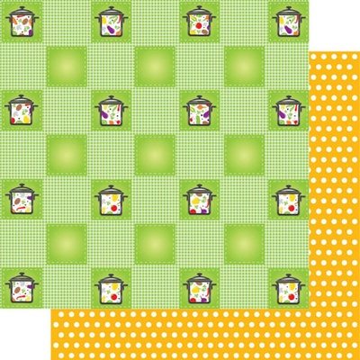 Набор бумаги «Летняя кухня», 30,5х30,5см, 12 листов