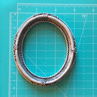 Гіпсова велика рамка з патинуванням від E.В.A., 9,6 см, 1 шт.