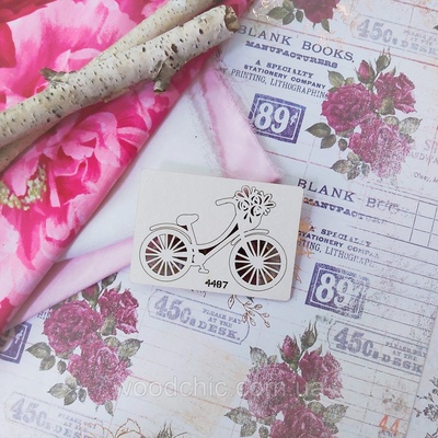 Чипборд Велосипед від WOODchic, 6см