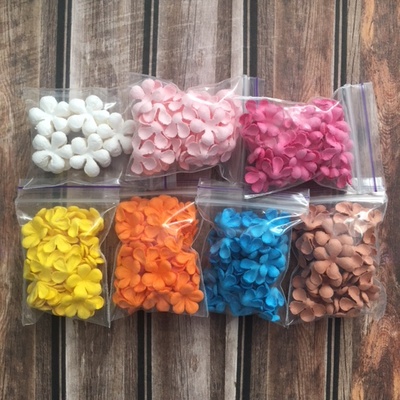 Пласкі квіточки - 5 пелюсток, діаметр 13 - 15 мм, колір на вибір, 50 шт.