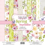 Набір скрап-паперу Spring Inspiration 20x20см 10 аркушів, ТМ Фабрика Декору