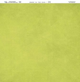 Двусторонний лист скрапбумаги от Galeria Papieru - "Deszczowa piosenka" - Singin In The Rain - 04, 30х30 см