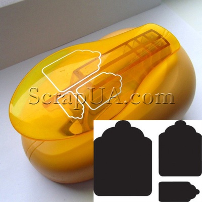 Фигурный дырокол Чарівна Мить - Фигурные тэги, размер 7.6 см