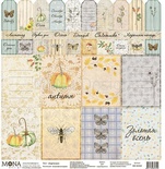 Аркуш з карточками від Mona Design — осінна історія, 30,5x30,5cм