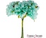 Набір квітів черешні, аквамаринові, 6 шт., ТМ Фабрика Декора