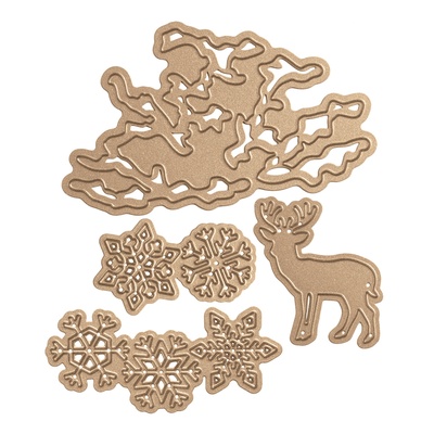 Ножі від Spellbinders - Winter Canopy and Elements Etched DiesSeasons by Winter0 Winter1