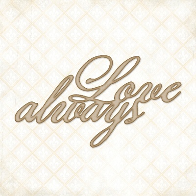 Чипборд Blue Fern StudiOs-Love Always