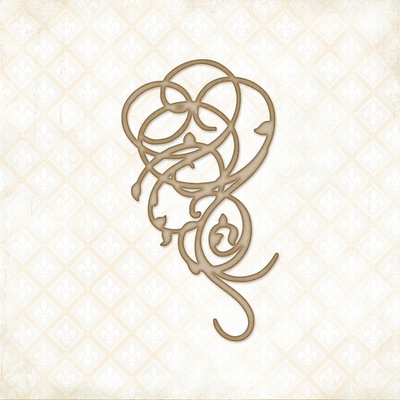 Чипборд Blue Fern StudiOs-Swirly Doodle