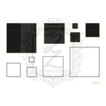 Акриловый штамп Lesia Zgharda N050 Квадраты, набор из 10 штампов