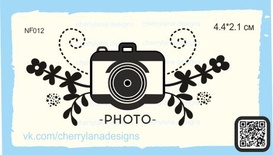 Штампы от Cherrylana -PHOTO-, с цветами, 4,4х2,1 см