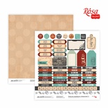 Бумага для скрапбукинга от ROSA TALENT - Recipe book 9, двусторонняя,30,48х30,48см, 200г/м2