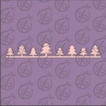 Чипборд. Бордюр "Елочки", 20,3 см