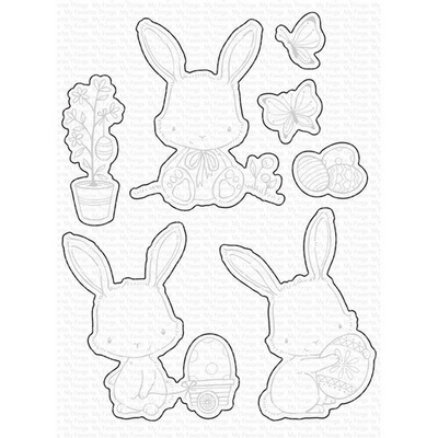 Ніж для вирубки My Favorite Things - SY Easter Bunnies Die-namics