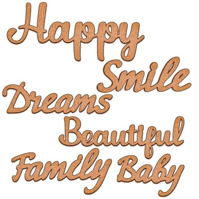 Набір декоративних елементів для шедоубокса №25, ТМ Фабрика Декору